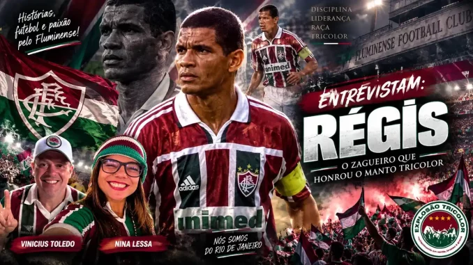 Nesta quarta-feira (23), às 11h, o ex-zagueiro Régis participa de live exclusiva com Nina Lessa e Vinicius Toledo. Assista ao vivo!