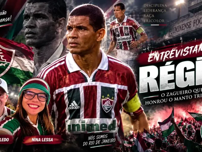 Nesta quarta-feira (23), às 11h, o ex-zagueiro Régis participa de live exclusiva com Nina Lessa e Vinicius Toledo. Assista ao vivo!