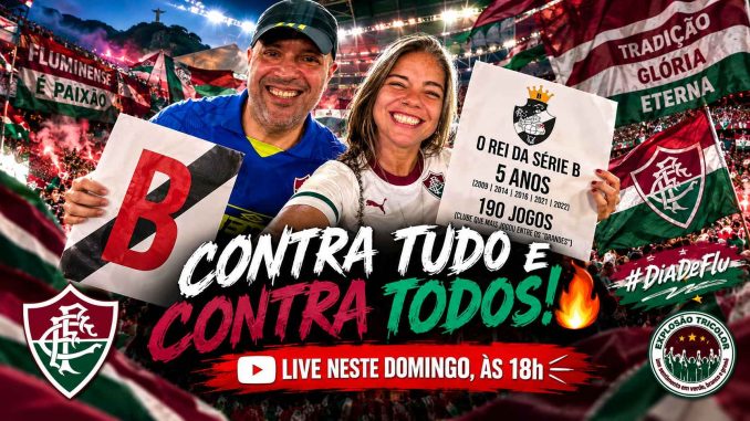 Resenha Fluminense Vasco vitória live YouTube Nina Lessa Vinicius Toledo