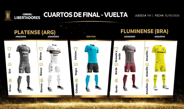 Uniformes de Fluminense x Platense