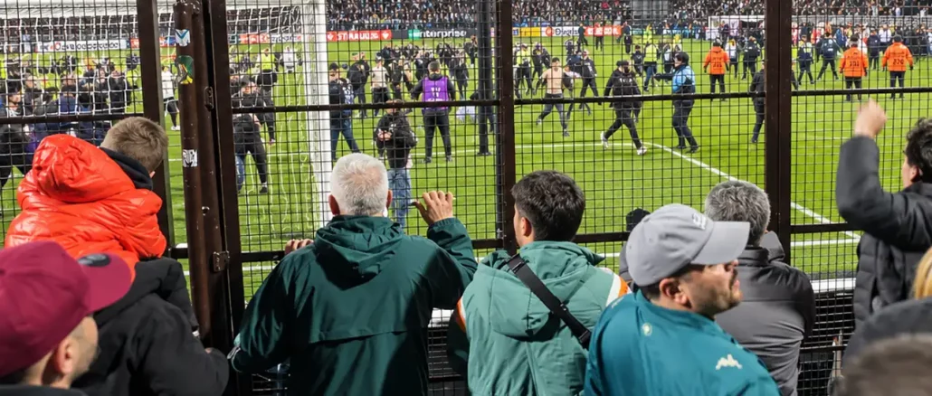 Classificação do Fluminense teve invasão da torcida do Platense após o apito final