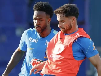 Martinelli treinou pela primeira vez com a Seleção Brasileira