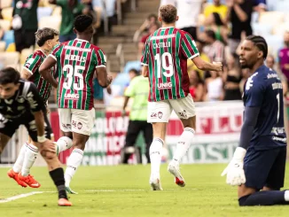 Rodrigo Castillo marcou o único gol do Fluminense sobre o Santos