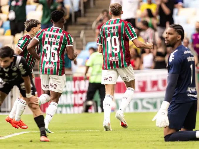Rodrigo Castillo marcou o único gol do Fluminense sobre o Santos