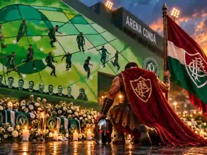 Explosão Tricolor presta homenagem a Chapecoense